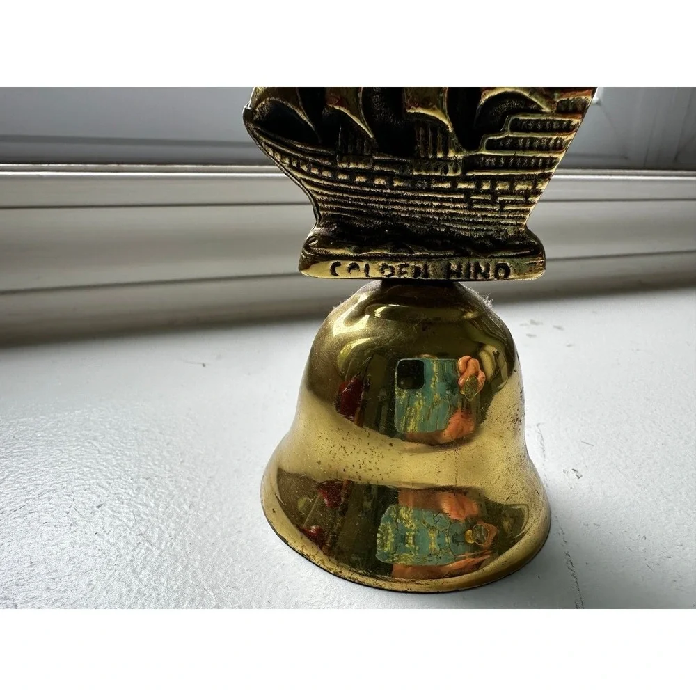 Golden Hind Brass bell sailed by Sir Francis Drake